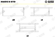 H1094/5 STD Hlavní ložiska klikového hřídele GLYCO