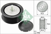 532 0800 10 Vratná/vodicí kladka, klínový žebrový řemen Schaeffler INA