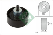 532 0997 10 Vratná/vodicí kladka, ozubený řemen Schaeffler INA