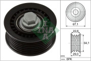 532 1076 10 Vratná/vodicí kladka, klínový žebrový řemen Schaeffler INA