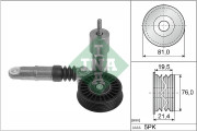 534 0014 10 Napínák, žebrovaný klínový řemen Schaeffler INA