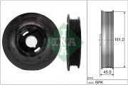 544 0072 10 Řemenice, klikový hřídel Schaeffler INA