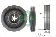 544 0102 10 Řemenice, klikový hřídel Schaeffler INA