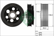 544 0180 10 Řemenice, klikový hřídel Schaeffler INA