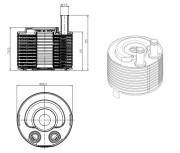 31819 Olejový chladič, motorový olej EASY FIT NRF