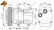 32076G Kompresor, klimatizace EASY FIT NRF