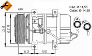 32109G Kompresor, klimatizace EASY FIT NRF