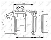 32122 Kompresor, klimatizace EASY FIT NRF