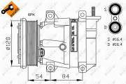 32220 Kompresor, klimatizace EASY FIT NRF