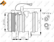 32436 Kompresor, klimatizace EASY FIT NRF