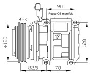 32449 Kompresor, klimatizace EASY FIT NRF