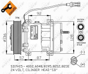 32477G Kompresor, klimatizace US market only NRF