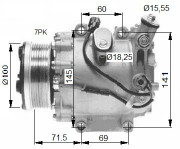 32491G Kompresor, klimatizace NRF