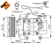 32681 Kompresor, klimatizace EASY FIT NRF