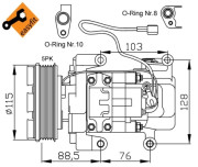 32681G Kompresor, klimatizace GENUINE NRF