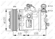 32775 Kompresor, klimatizace EASY FIT NRF