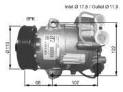 32781G Kompresor, klimatizace GENUINE NRF