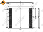 350050 Kondenzátor, klimatizace EASY FIT NRF