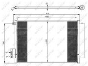 350065 Kondenzátor, klimatizace EASY FIT NRF