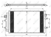 350083 Kondenzátor, klimatizace EASY FIT NRF