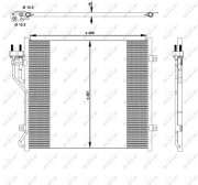 350129 Kondenzátor, klimatizace EASY FIT NRF