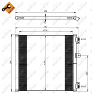 350204 Kondenzátor, klimatizace EASY FIT NRF