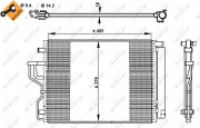 350334 Kondenzátor, klimatizace EASY FIT NRF