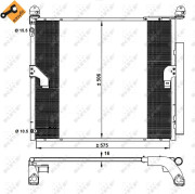 350335 Kondenzátor, klimatizace EASY FIT NRF