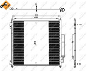 350336 Kondenzátor, klimatizace EASY FIT NRF