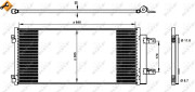 350338 Kondenzátor, klimatizace EASY FIT NRF