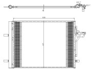 350375 Kondenzátor, klimatizace EASY FIT NRF