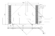 350396 Kondenzátor, klimatizace EASY FIT NRF