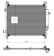 350420 Kondenzátor, klimatizace EASY FIT NRF