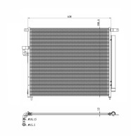 350425 Kondenzátor, klimatizace EASY FIT NRF