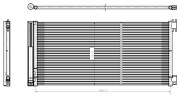 350429 Kondenzátor, klimatizace EASY FIT NRF