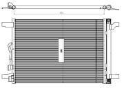 350509 Kondenzátor, klimatizace EASY FIT NRF