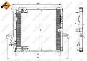 35133 Kondenzátor, klimatizace EASY FIT NRF