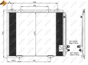 35228 Kondenzátor, klimatizace EASY FIT NRF