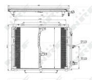 35229 Kondenzátor, klimatizace EASY FIT NRF