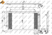 35240 Kondenzátor, klimatizace EASY FIT NRF