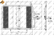 35244 Kondenzátor, klimatizace EASY FIT NRF