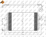 35300 Kondenzátor, klimatizace EASY FIT NRF