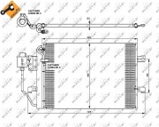 35309 Kondenzátor, klimatizace EASY FIT NRF