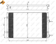 35384 Kondenzátor, klimatizace EASY FIT NRF