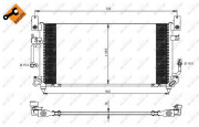 35423 Kondenzátor, klimatizace EASY FIT NRF