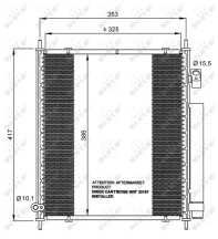 35562 Kondenzátor, klimatizace EASY FIT NRF