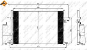 35573 Kondenzátor, klimatizace EASY FIT NRF