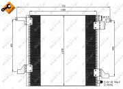 35579 Kondenzátor, klimatizace EASY FIT NRF