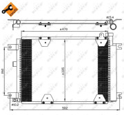 35580 Kondenzátor, klimatizace EASY FIT NRF