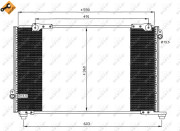 35607 Kondenzátor, klimatizace EASY FIT NRF